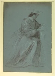 Drawing, Mrs. Sheppard Gandy Seated